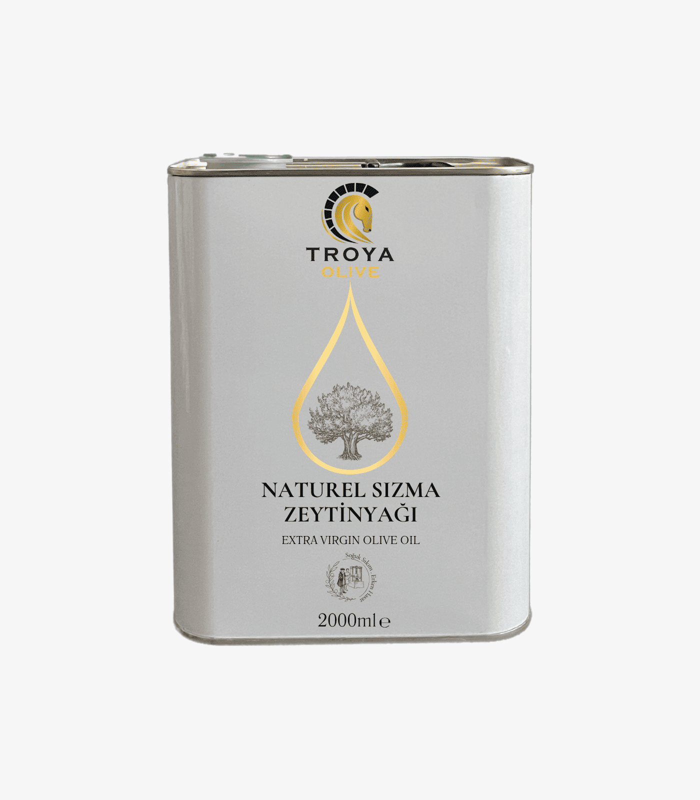 2 Litre Naturel Sızma Zeytinyağı - Görsel 1